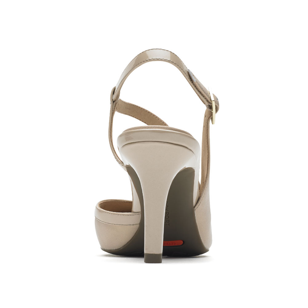 ロック ポート パンプス レディース ベージュ - Total Motion Slingback - SCU071896